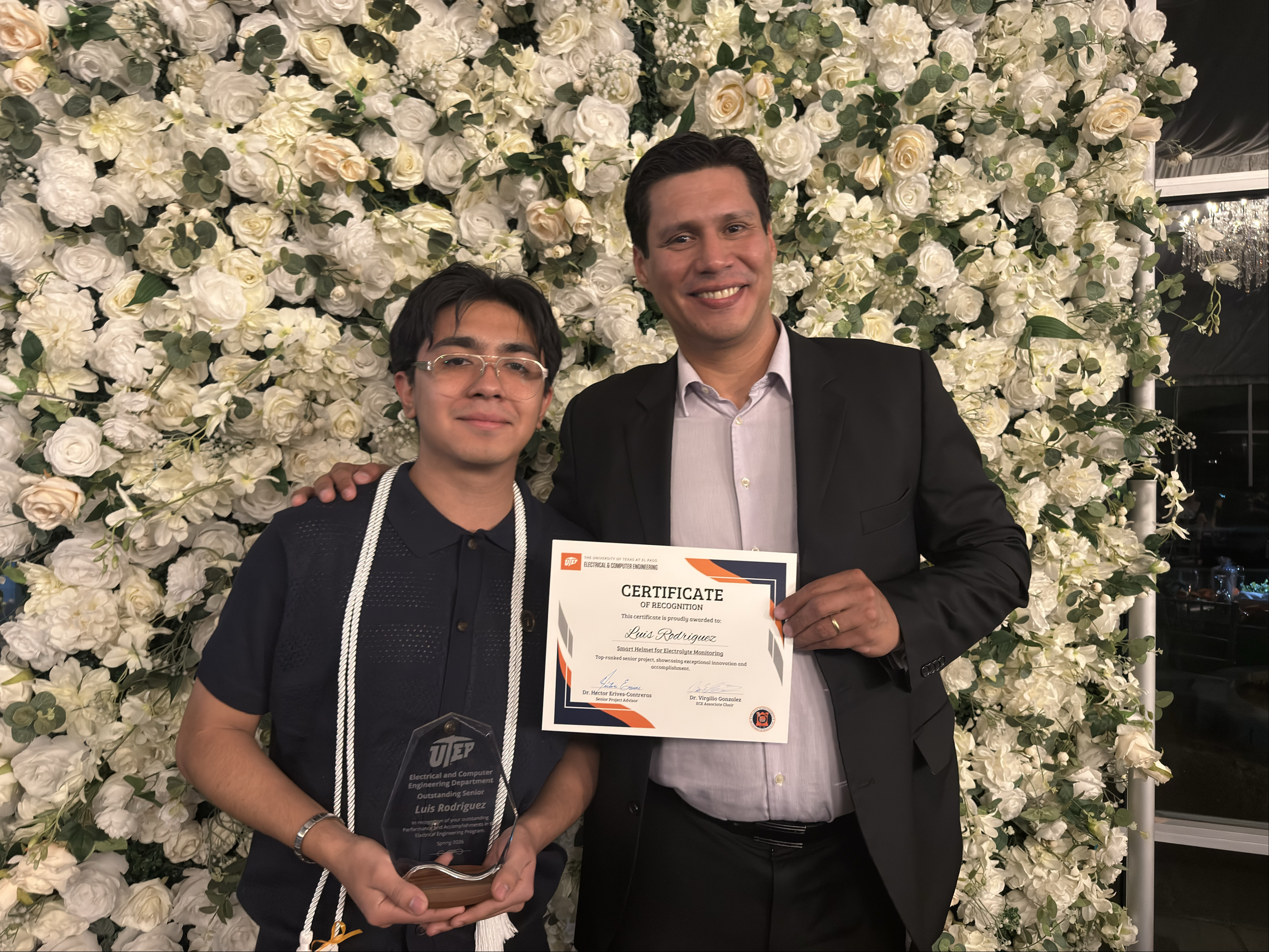 Senior Design Recognition Luis 2026